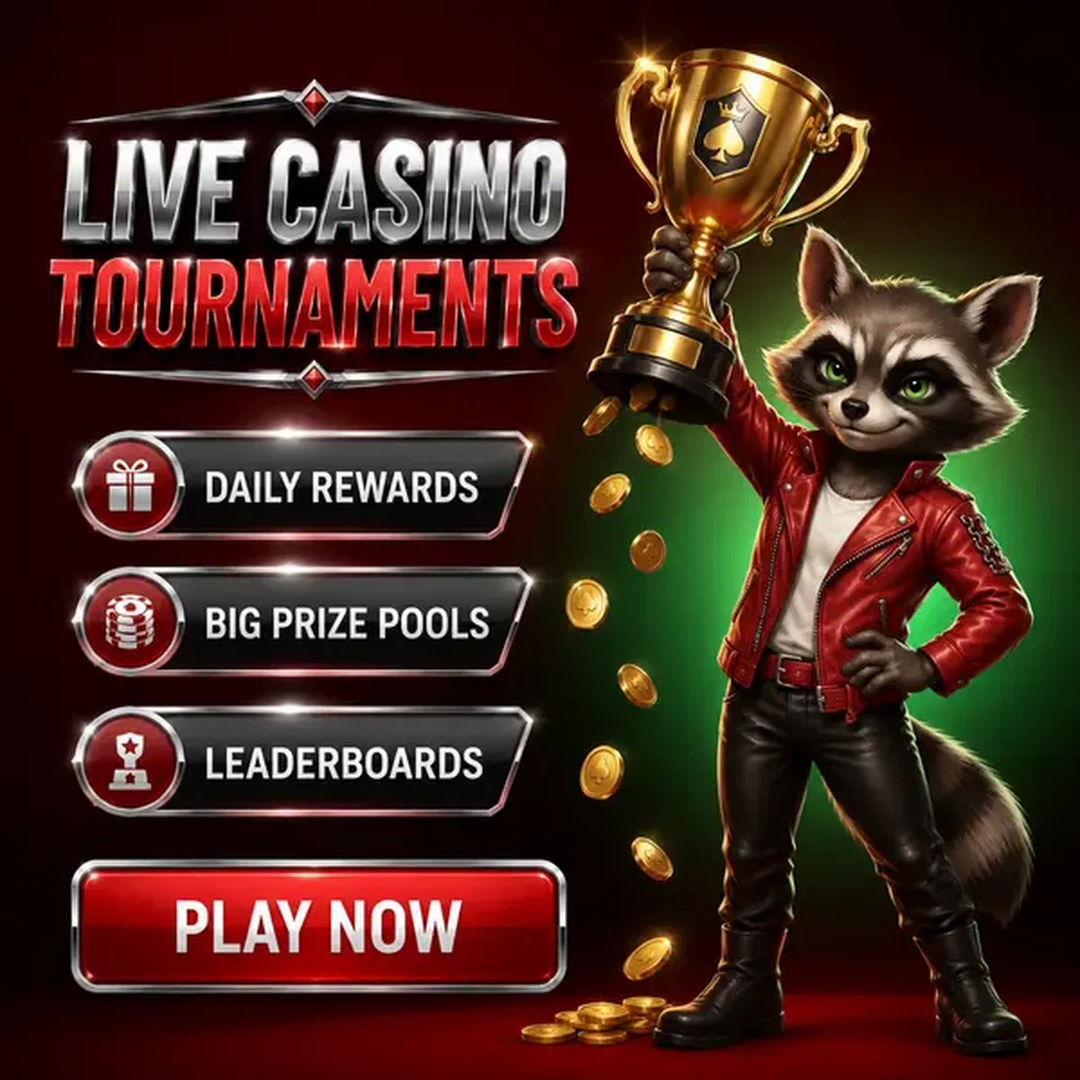 De Vixen triomfantelijk met trofee bij Rocky Spin live casino toernooi overwinning