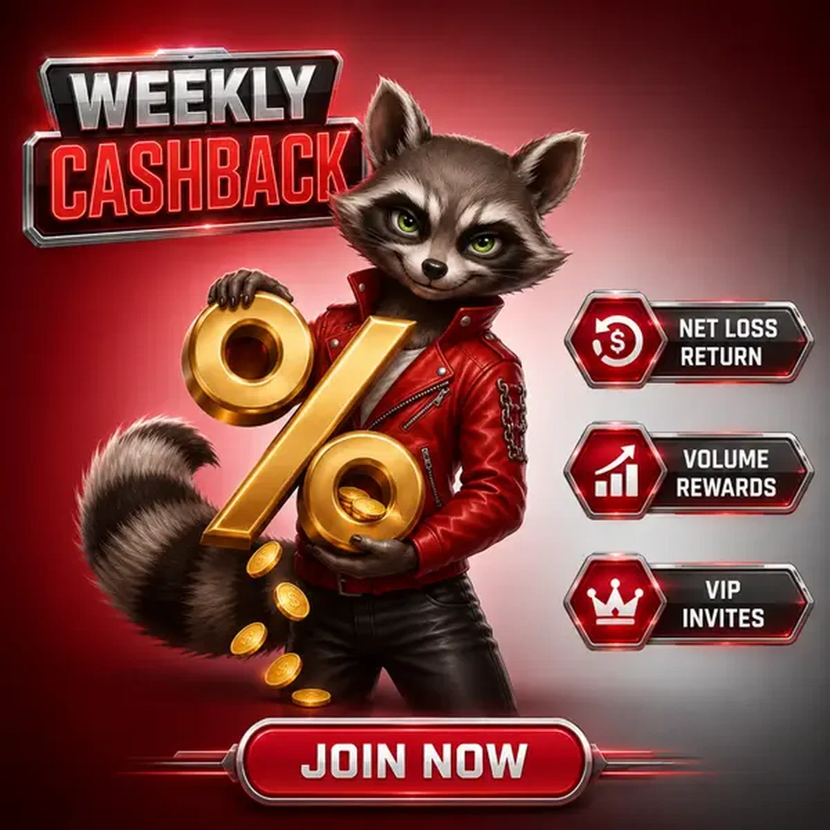 De Vixen houdt gouden procent-embleem vast bij wekelijkse Rocky Spin gokkasten, gokkasten belonen loyale spelers