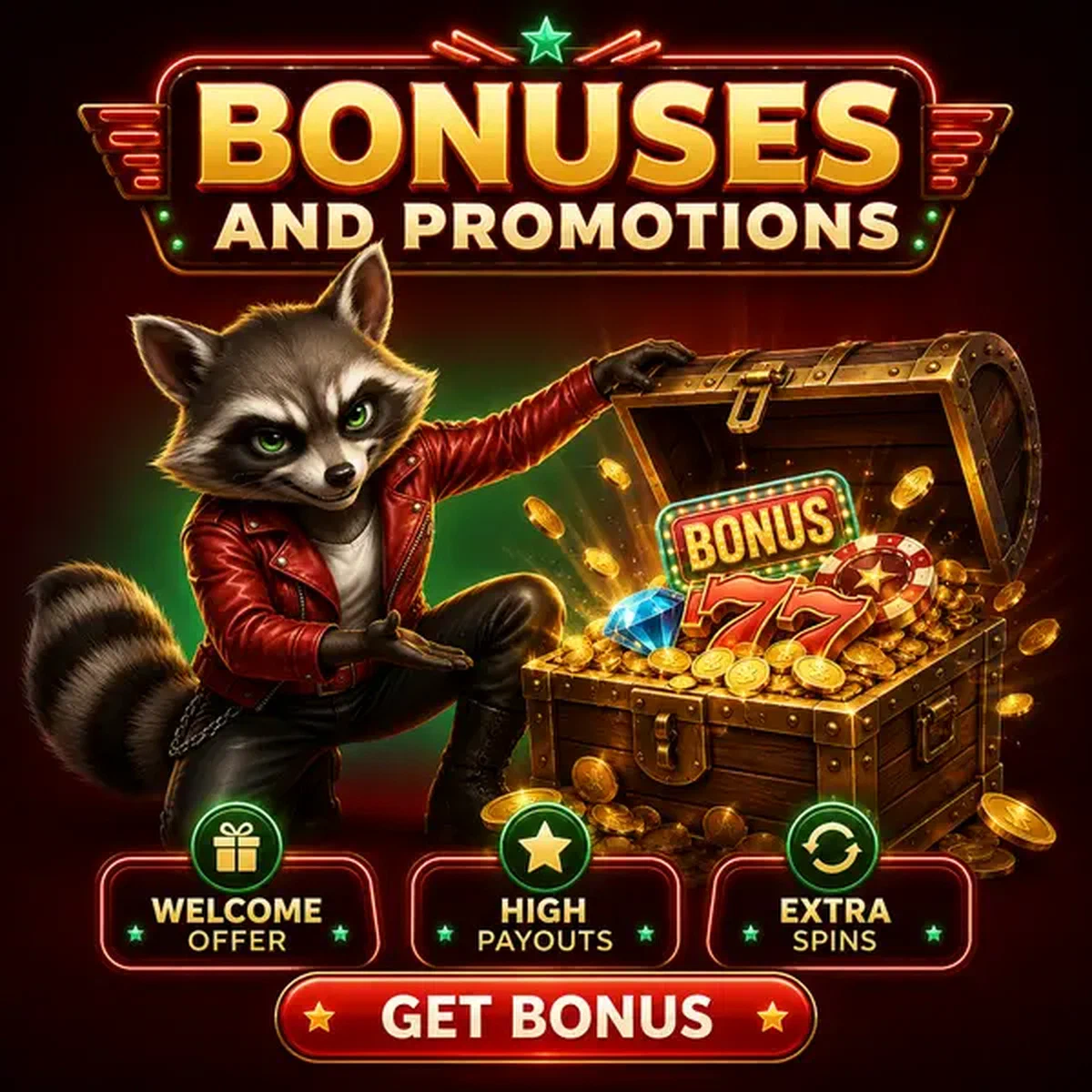 De Vixen onthult Rocky Spin bonusschatkist die overloopt met gouden munten